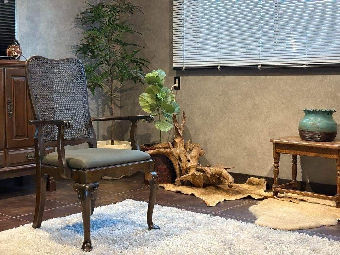 USビンテージ アームチェア 猫脚 クラシカル アメリカン ブルックリン 洋風