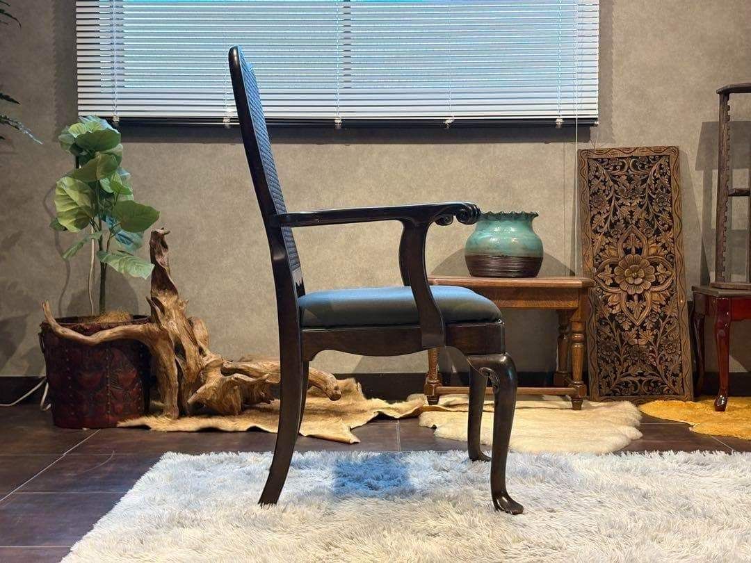 USビンテージ　アームチェア　猫脚　クラシカル　アメリカン　ブルックリン　洋風 USビンテージ アームチェア 猫脚 クラシカル アメリカン ブルックリン