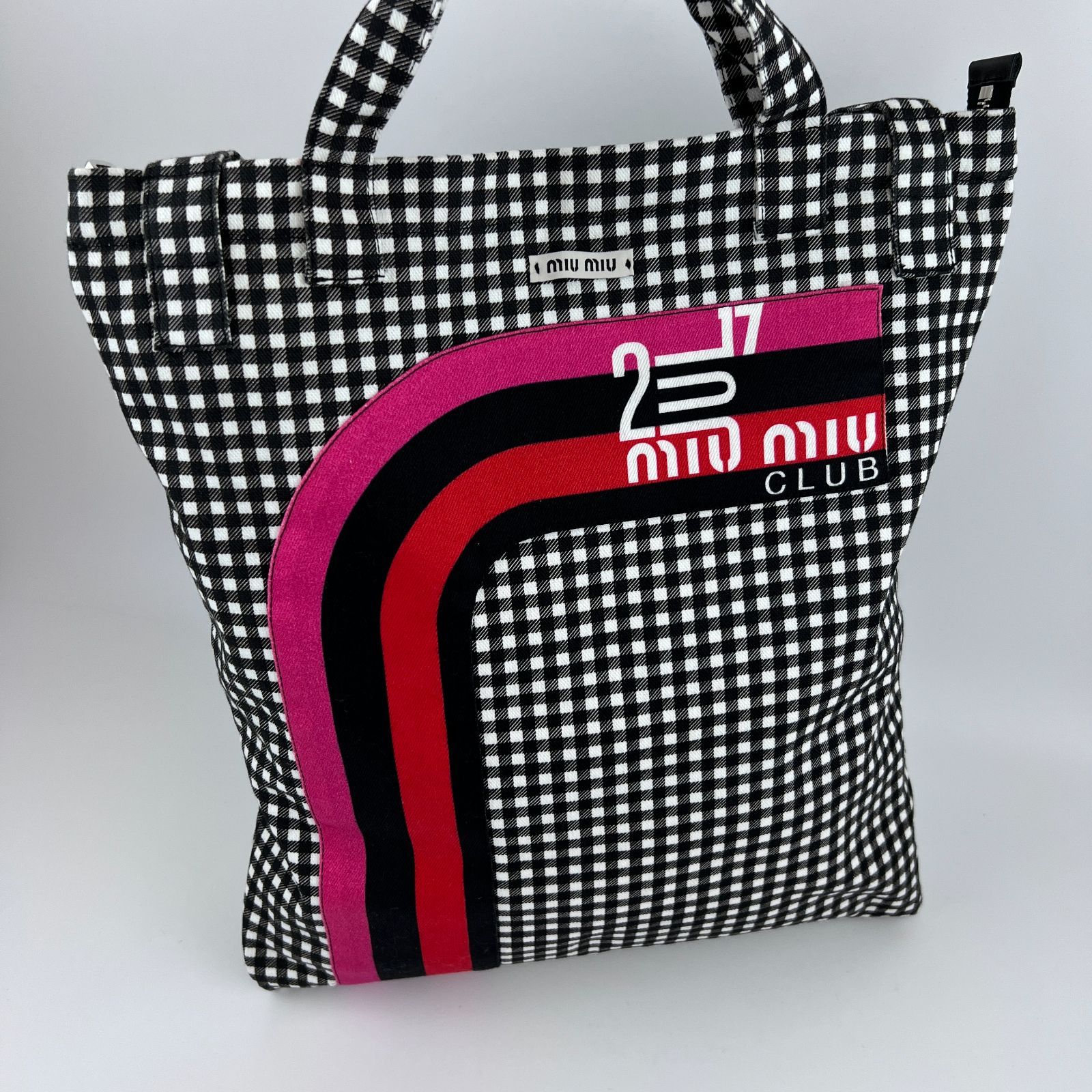 中古】miumiu ミュウミュウ トートバッグ ショルダーバッグ キャンバス