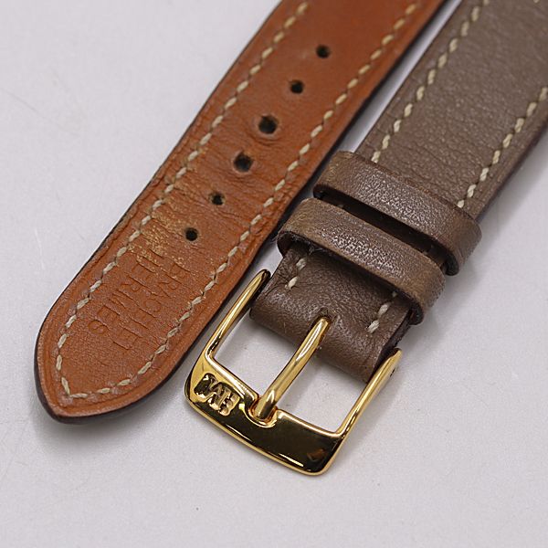  エルメス Hウォッチ ベルト レザー ブラウン 16 MM用 レディース腕時計 2000000 NSK MST レザーベルト 時計