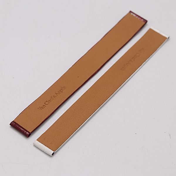 ヴァンクリーフ アーベル ミズカデナ ベルト レザー ブラウン ホワイト 14 MM用 レディース腕時計 2000000 NSK MST