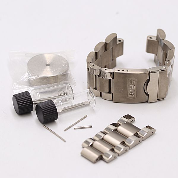 オリス 7584P 82470PEB 純正コマ ベルト ステンレス 4コマ シルバー 20mm メンズ腕時計 2000000 NSK MST