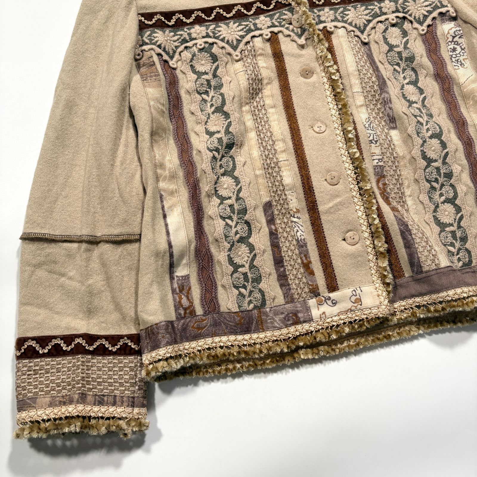 新品　高級　インポートロッサ　ニット import Rossa インポートロッサ alba カーディガン ニット 刺繍 レース