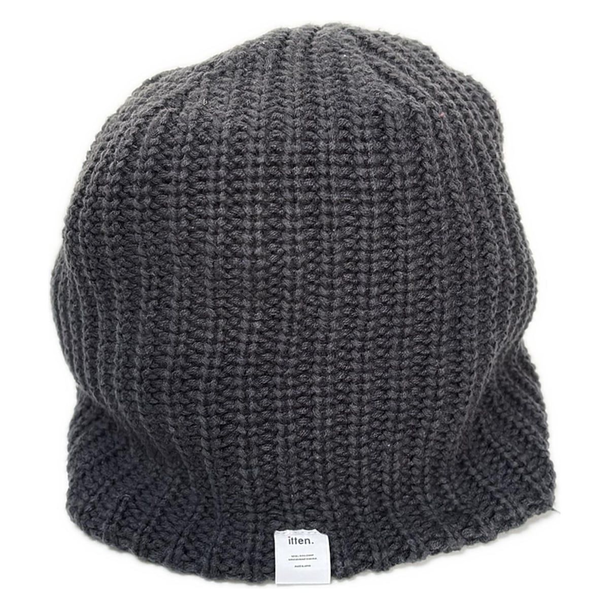 KIJIMATAKAYUKI キジマタカユキ ニット帽 - ダークグレー itten.コラボ コットン