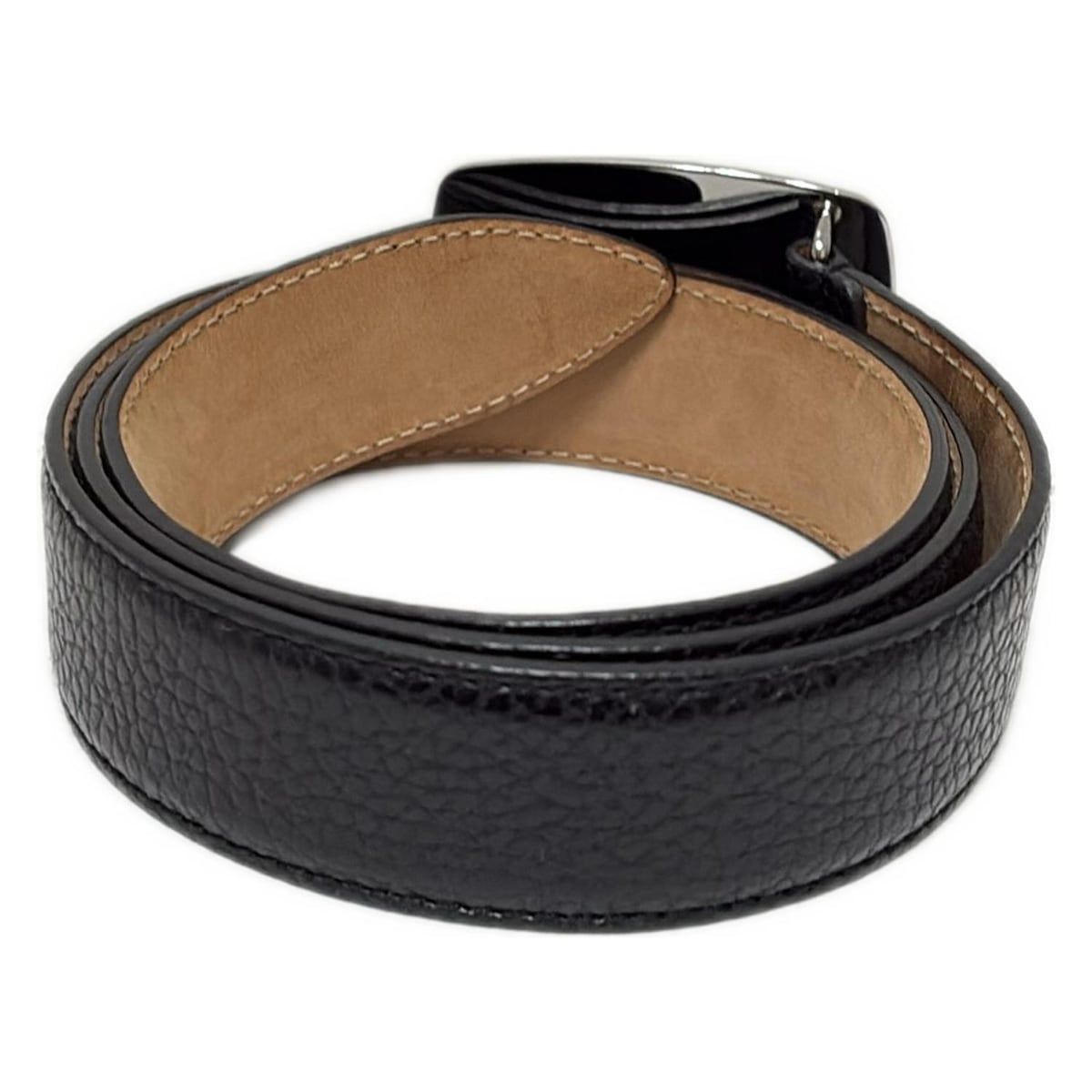 DOLCE-GABBANA ドルチェアンドガッバーナ ベルト 85 34 - 黒×シルバー レザー