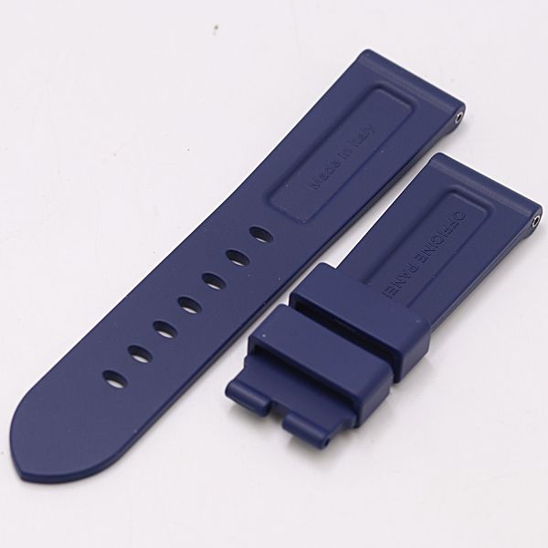 パネライ 純正ベルト ラバー ブルー 24MM用 メンズ腕時計 2000000 NSK MST