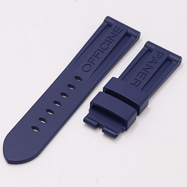 パネライ 純正ベルト ラバー ブルー 24MM用 メンズ腕時計 2000000 NSK MST