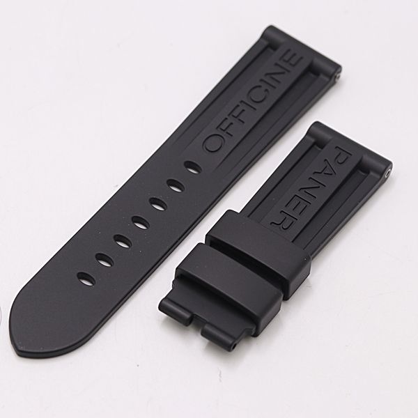 パネライ 純正ベルト ラバー ブラック 24MM用 メンズ腕時計 2000000 NSK MST
