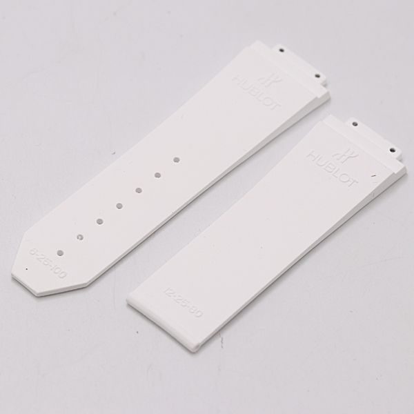 ウブロ 6-25-100 12-25-80 純正ベルト ラバー ホワイト 25MM用 メンズ腕時計 2000000 NSK MST