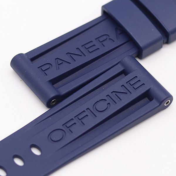 美品 パネライ 純正ベルト ラバー ネイビーカラー 24mm用 メンズ腕時計