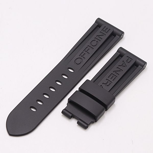 パネライ ルミノールマリーナ 純正ベルト ラバー ブラック 24MM用 メンズ腕時計 2000000 NSK MST