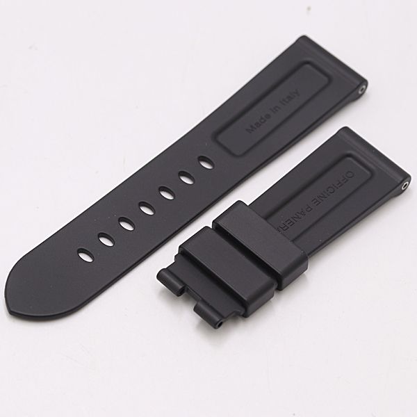 パネライ ルミノールマリーナ 純正ベルト ラバー ブラック 24MM用 メンズ腕時計 2000000 NSK MST