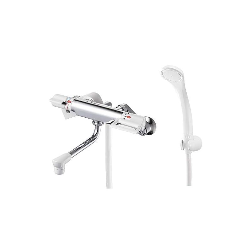 SANEI サンエイ サーモシャワー混合栓 ホース1.6 節水シャワー 安心の断熱ボディ SK181D-13 ホワイト