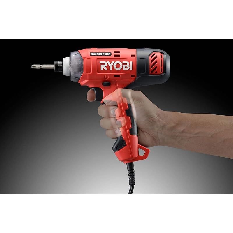 京セラ Kyocera 旧リョービ インパクトドライバー CID-1130 コード式 2m でバッテリ切れを気にせずパワフル DIY 軽量1.0kg 最大締付トルク115N m 無段変速 655750A