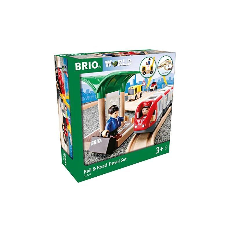 BRIO ブリオ レール ロードトラベルセット 全33ピース 33209 おもちゃ 玩具 木製おもちゃ 木製レール 機関車 車両 プレゼント