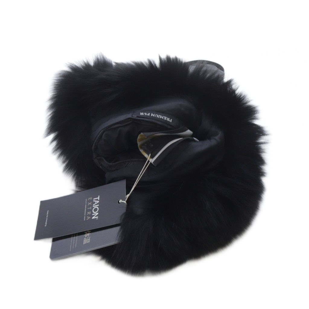 タイオンエクストラ TAION EXTRA ヨーロピアンフォックスファー 半袖パーツ ブラック YO 2 SH