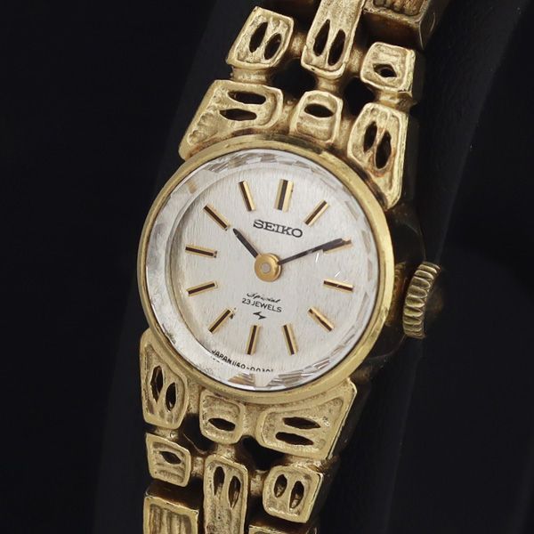 美品 希少 SEIKO セイコー 手巻き 稼働品腕時計 17石 触読式 盲人