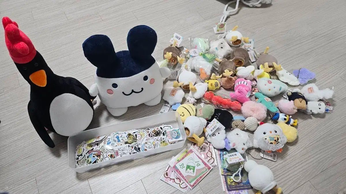 あずまんが大王ぬいぐるみステッカー シールぬいぐるみ キーリング ぬい