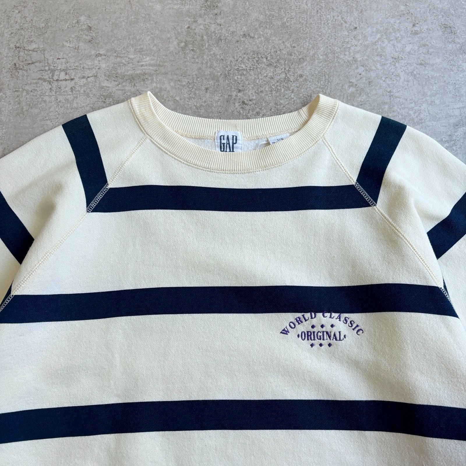 90s old gap World Classic Striped Sweatshirt オールドギャップ 