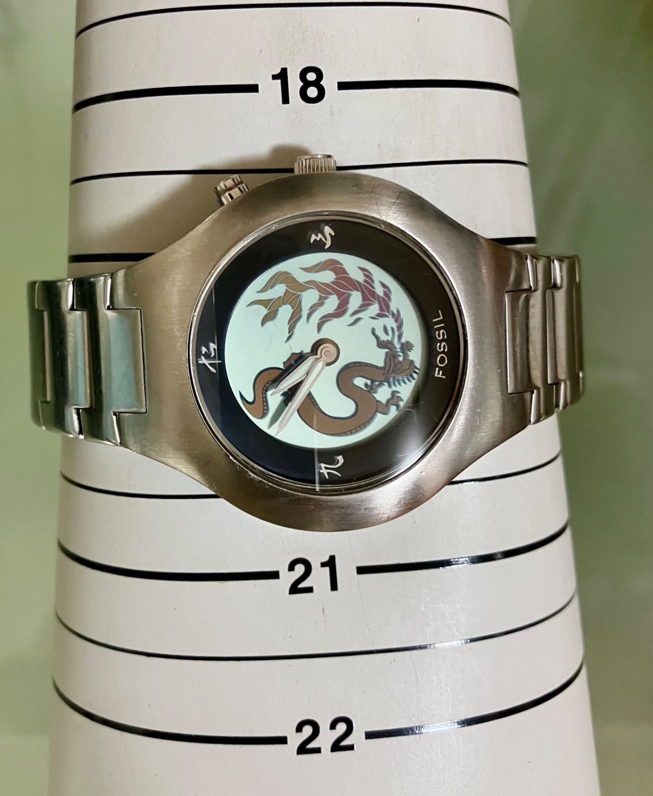 ☆稼働品☆FOSSIL フォッシル☆BIG TIC☆ビッグティック☆龍 ドラゴン
