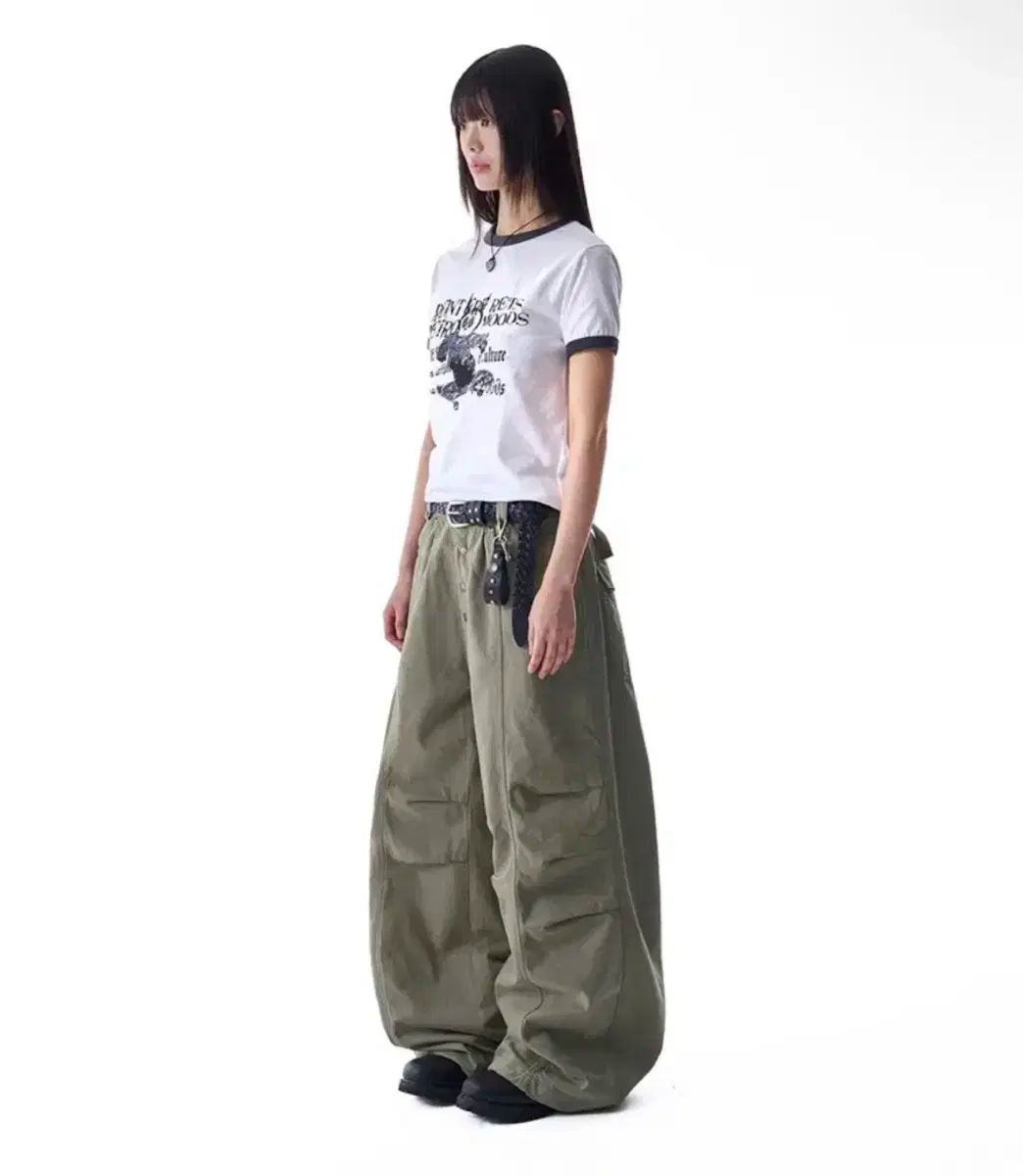 アカム ピンタック ニ スタッズ コットン パンツ 2