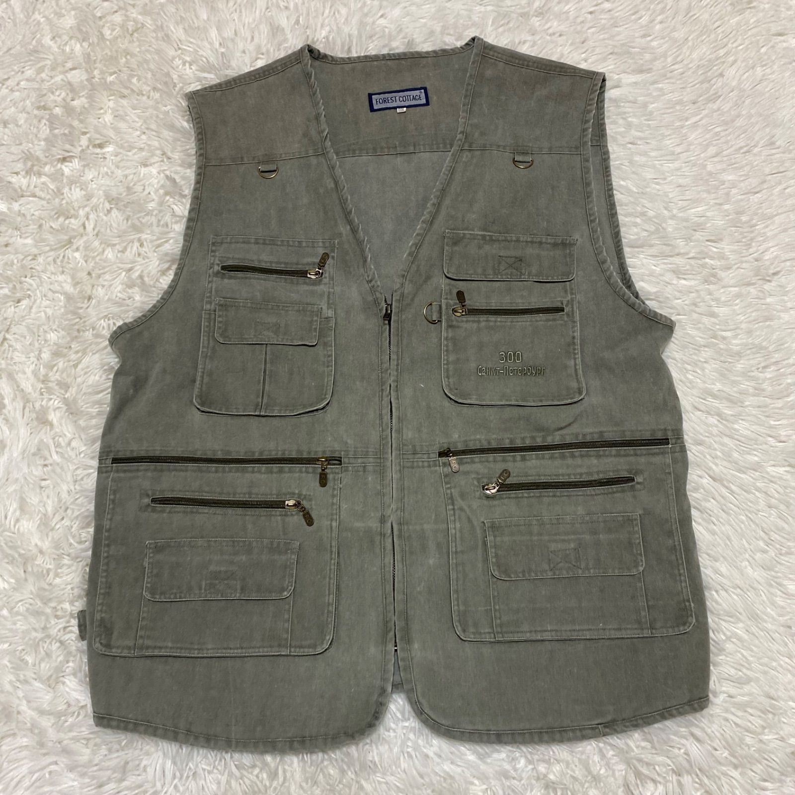Forest Cottage フィッシングベスト ワークベスト 4XL 海外古着 - メルカリ