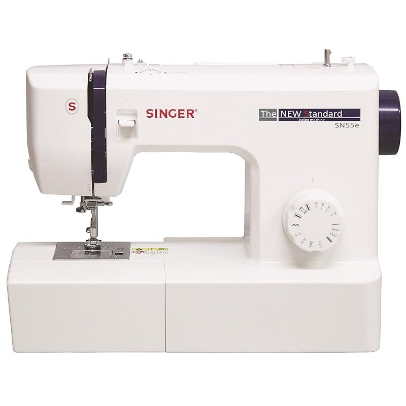 シンガー 電動ミシン フットコントローラー付き SN55e ホワイト 1
