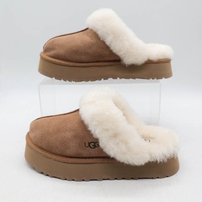 アグ スリッポン 未使用 ディスケット スエード ムートン ボア
