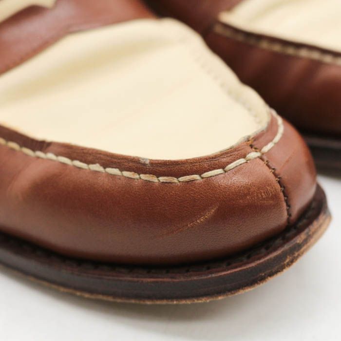  ユナイテッドアローズ ジャランスリィワヤ コインローファー スリッポン 紳士靴 メンズ ブラウン ベージュ UNITED ARROWS モカシン デッキシューズ ブーツ 革靴