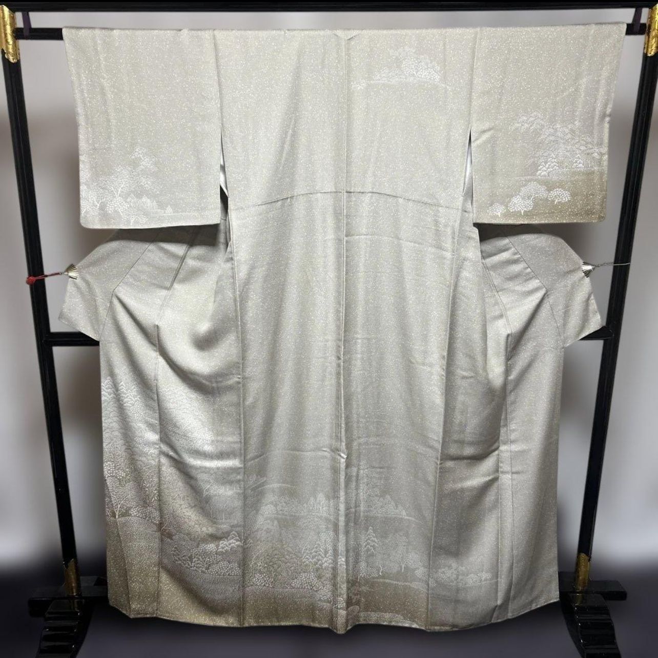 西陣唐織白金箔袋帯