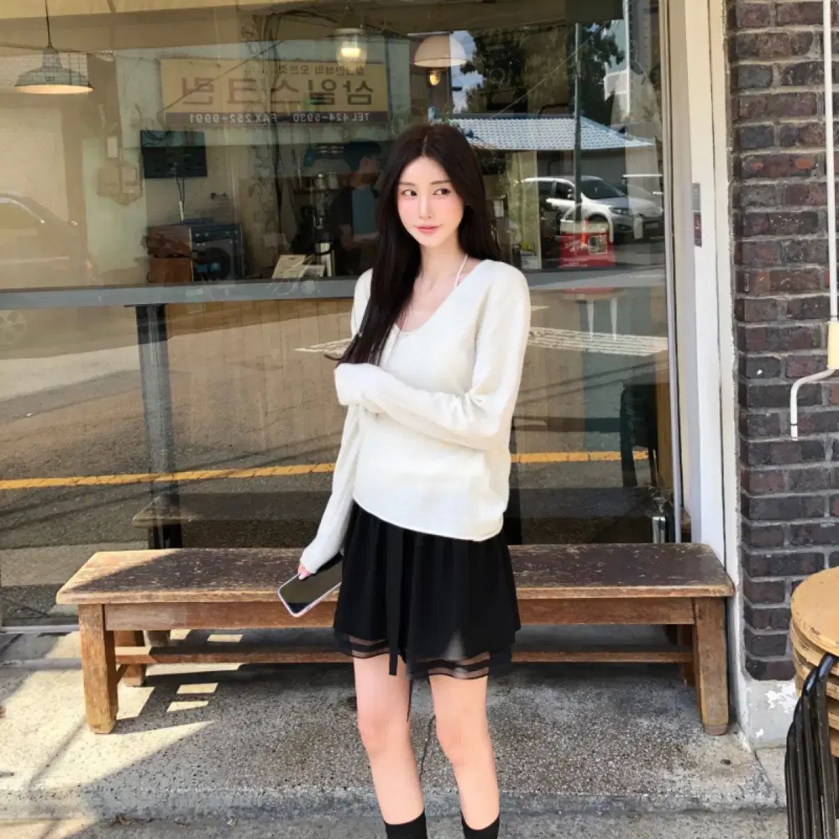 シャー ルベ ルベ ショップ リア スカート ブラック