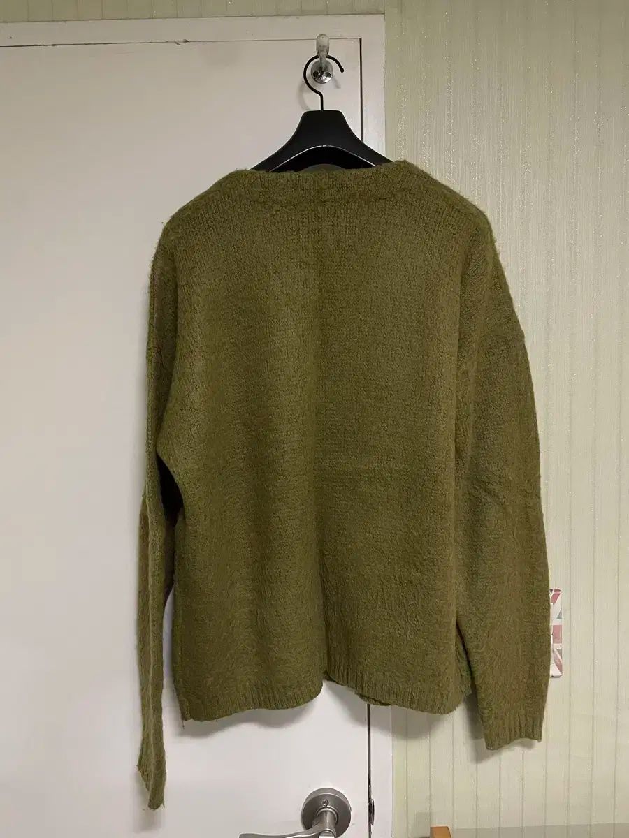 タケオキクチ オンブレーチェック カーディガン M チェック柄 ボルドー