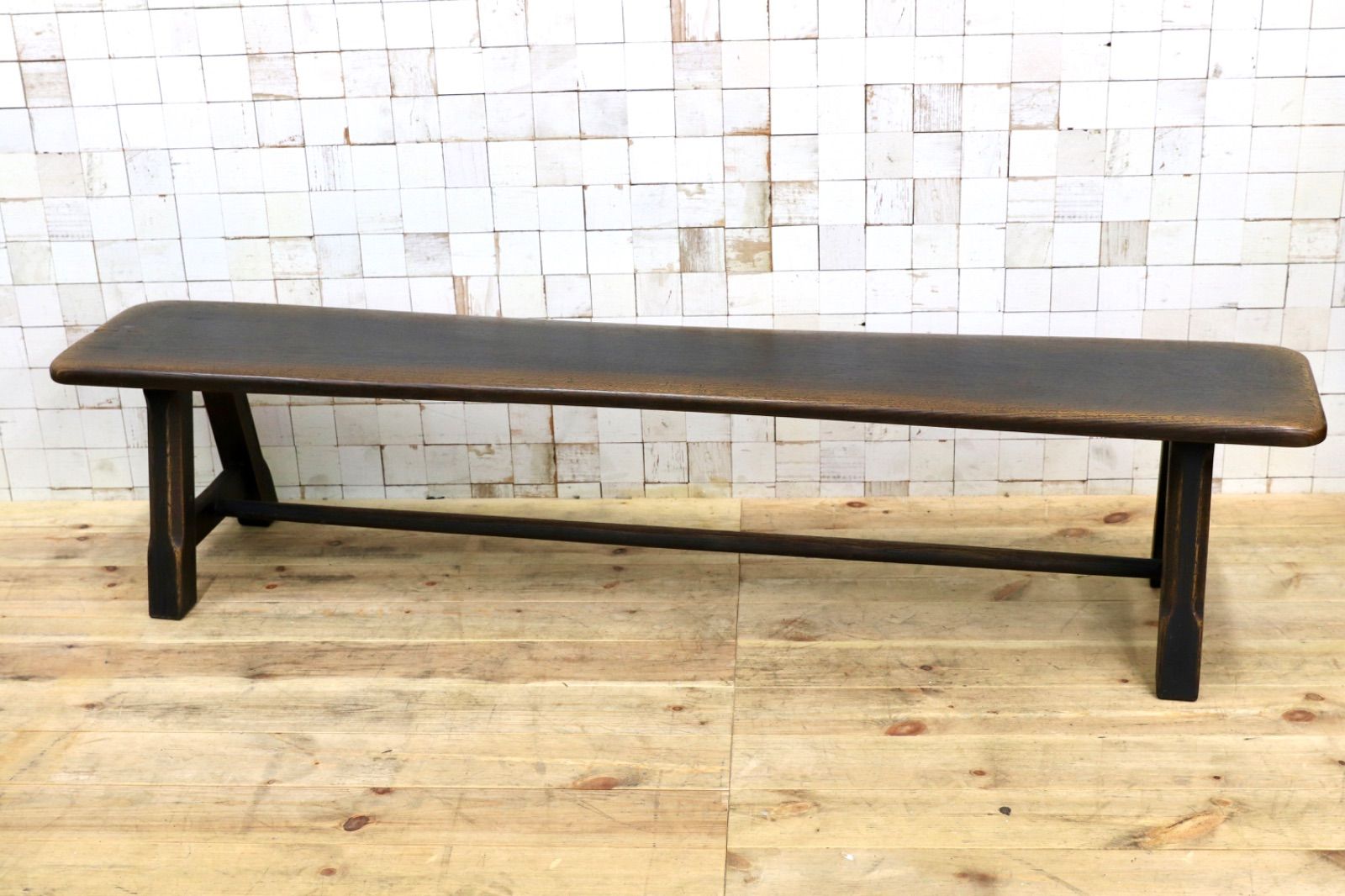 GMIK 579 飛騨産業 HIDA キツツキ プロヴィンシャル トリッスルベンチ ダイニングチェア ベンチ オーク無垢材 定価約26 2万