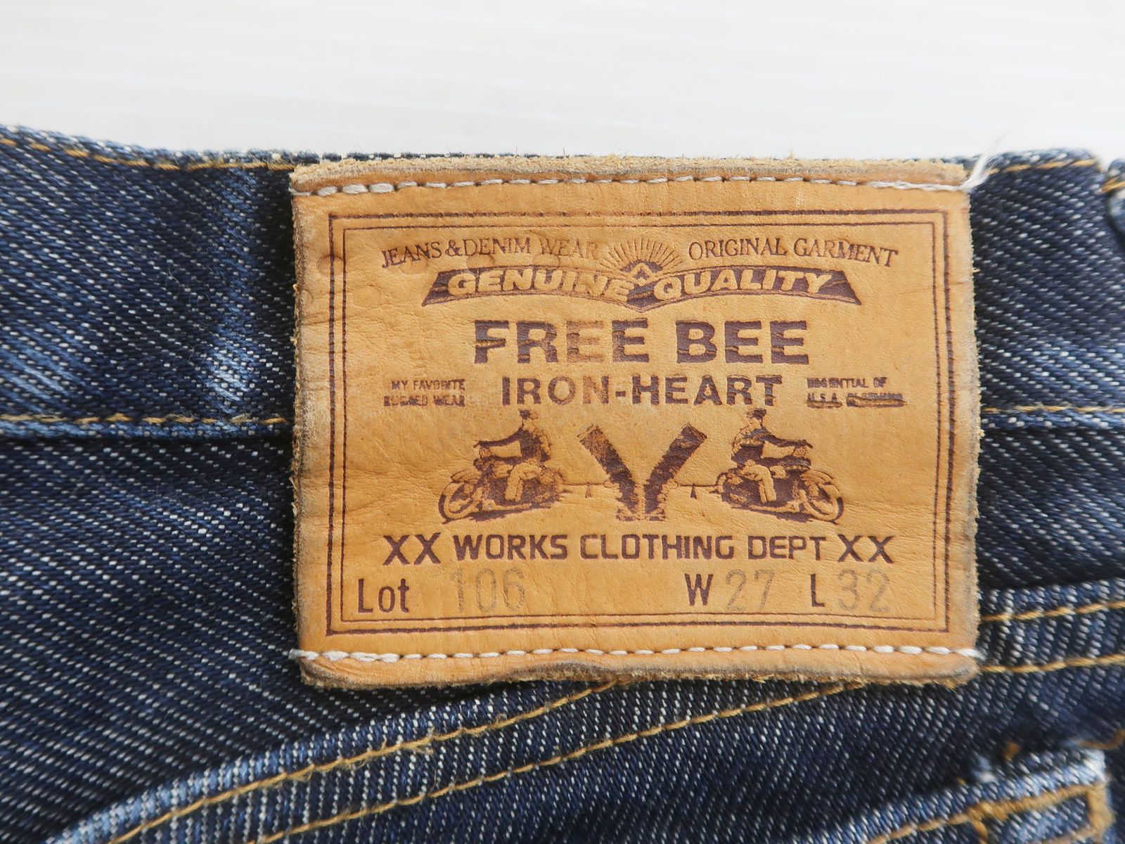  IRON HEART アイアンハート 106 レギュラーデニム ブーツカット W 27 ブーツカットデニム フレアデニム デニム ジーンズ