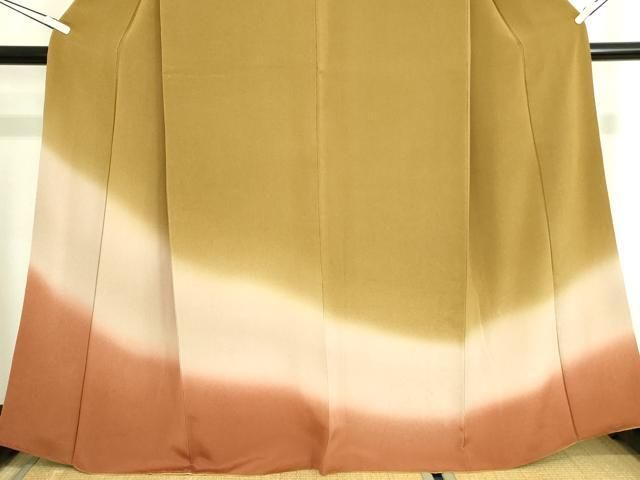 平和屋着物□訪問着 霞文 暈し染め 鬼しぼ縮緬 正絹 逸品 DAAY2295op