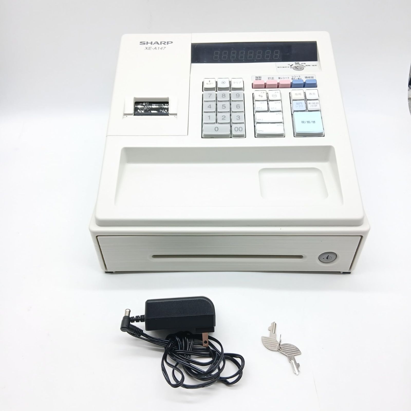 No.4272 シャープ 電子レジスタ 8部門 ホワイト系 XE-A147-W