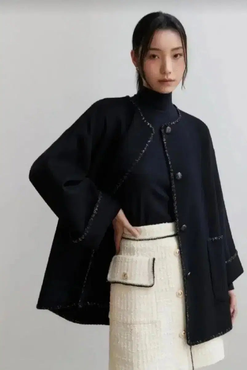 ハンスタスタイル 22 FW マフラー ハンドメイド ジャケット Sサイズ