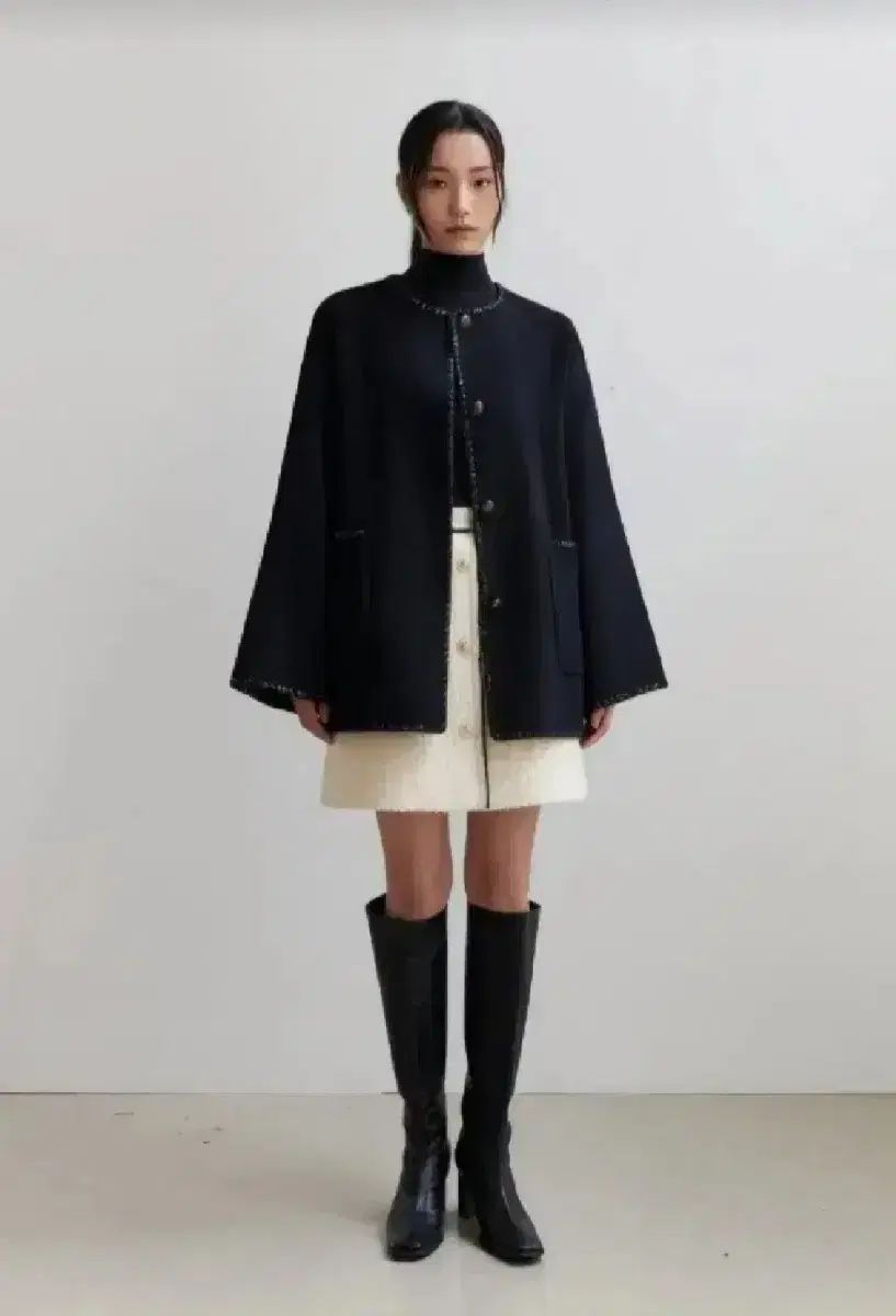 ハンスタスタイル 22 FW マフラー ハンドメイド ジャケット Sサイズ