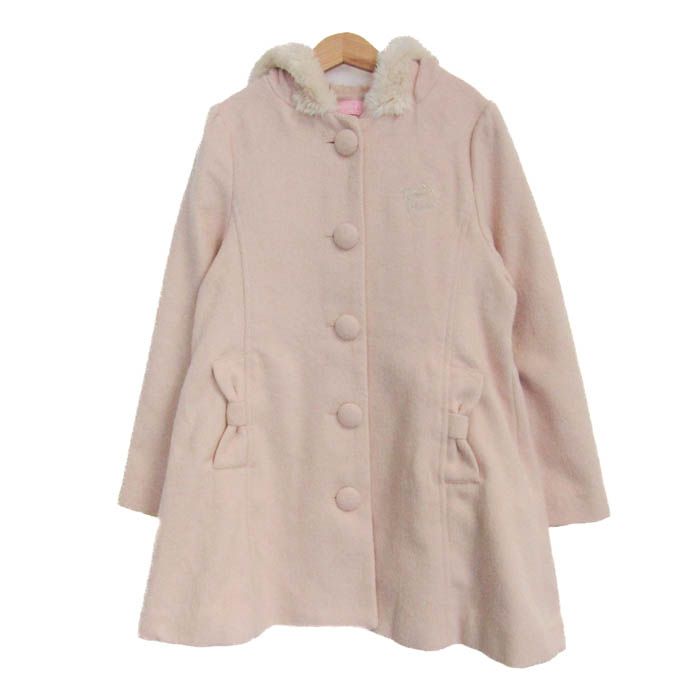 メゾピアノ フード付コート ウール混 ブランド アウター キッズ 女の子