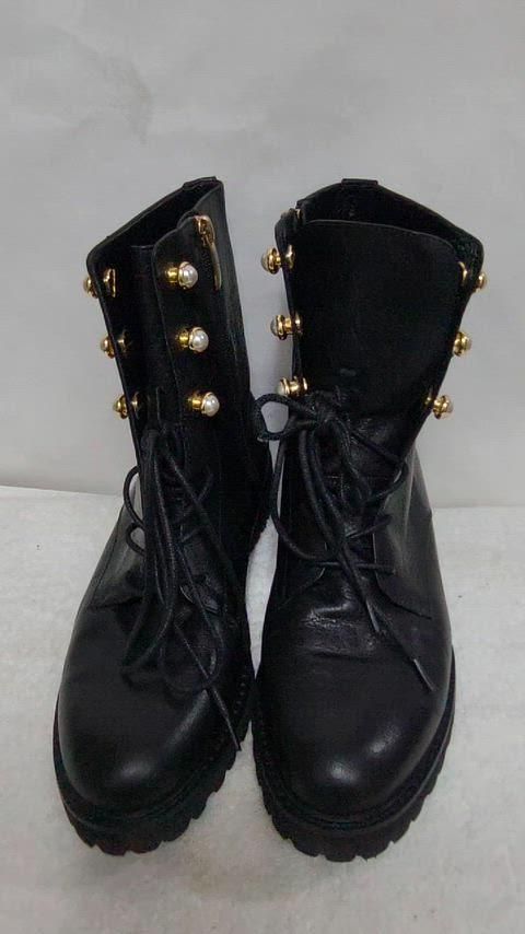 SUECOMMA BONNIE シューコンマボニーパール装飾ウォーカーブーツ shop取引では対象外