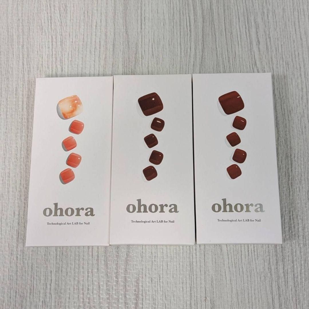  ohora オホーラ ジェルネイル シール フットネイル 7種 UVランプ マニキュア ペディキュア 秋色 ネイルシール ジェルネイル ネイルシール