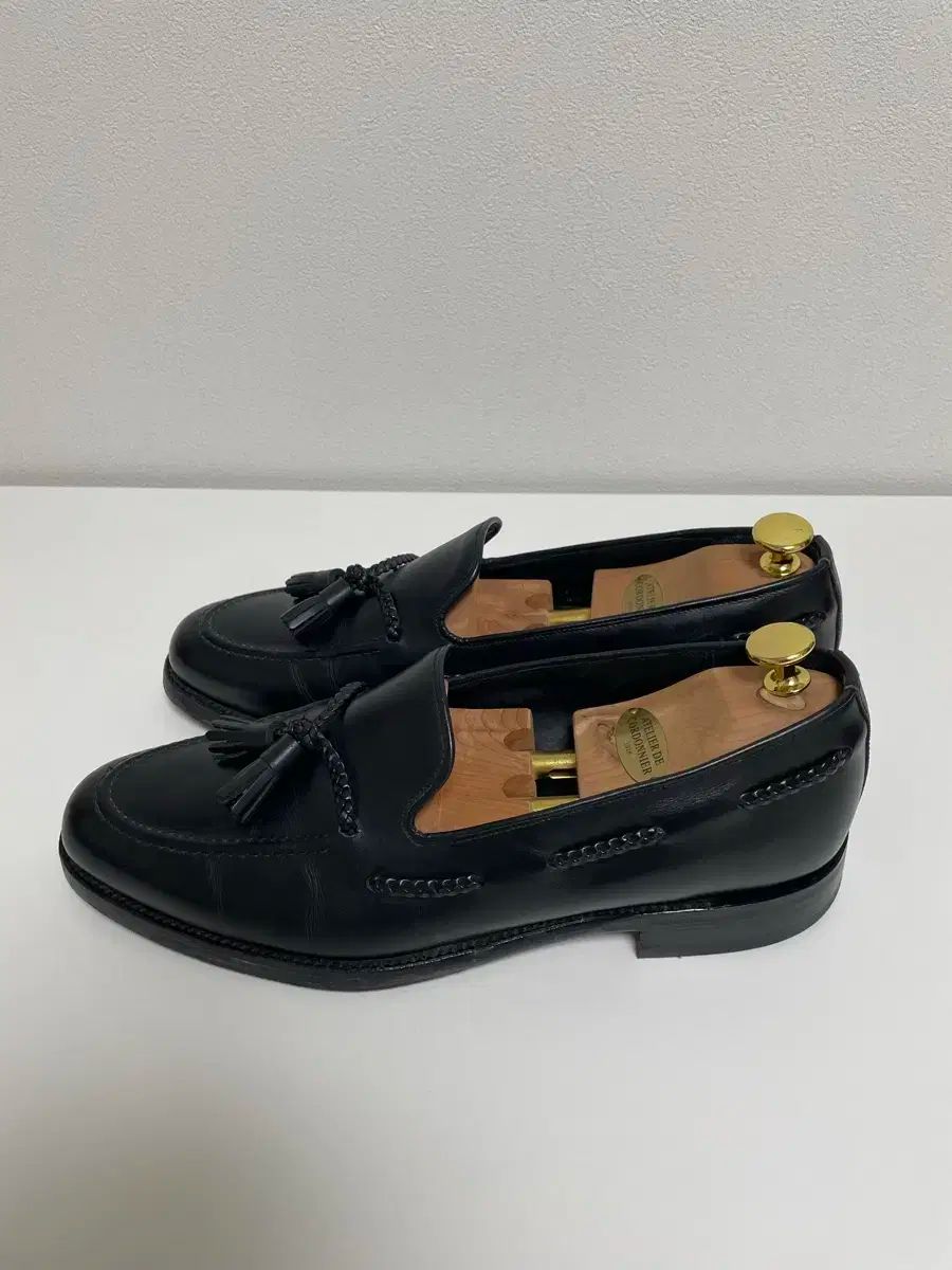 ローク 템플 タッセルローファー ブラック 9size