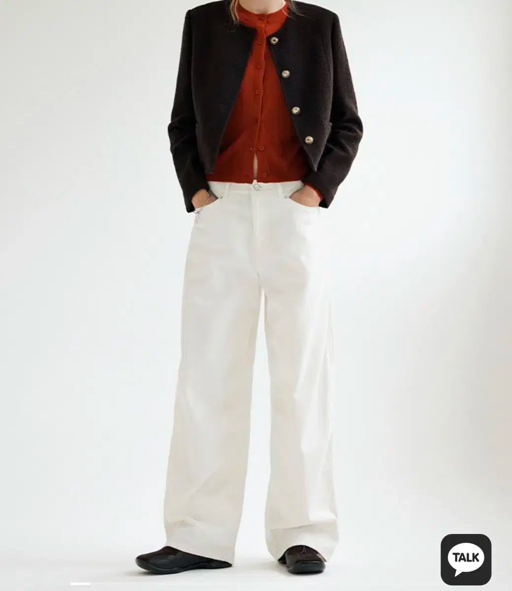 ミッソ ラウンドネック ツイード ジャケット