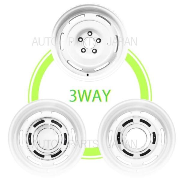  ジムニー JB 23 W 64 16インチ アルミホイール ホワイト ナット付き 5 J H PCD 139 7 20 ヴィンテージ センターキャップ 5穴 白 16インチ タイヤ ホイールセット