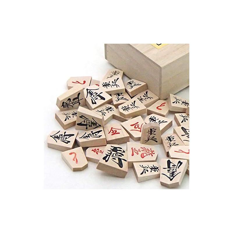 新桂７号折将棋盤と囲碁ラボ ナンバー1木製駒優良押し駒とオリジナル駒台付きのセット