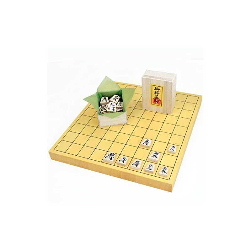 将棋セット ヒバ1寸卓上将棋盤セット 木製将棋駒樺材優良押し 将碁屋ミニ椿油