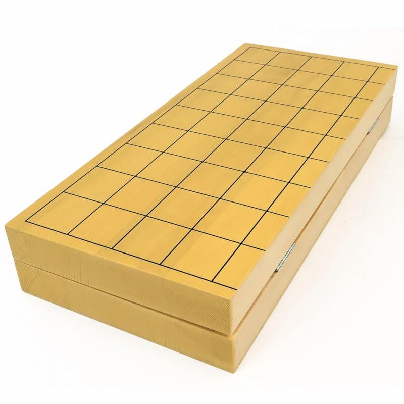 将棋セット 新かや10号折将棋盤セット 木製樺材優良押し駒 将碁屋ミニ椿油