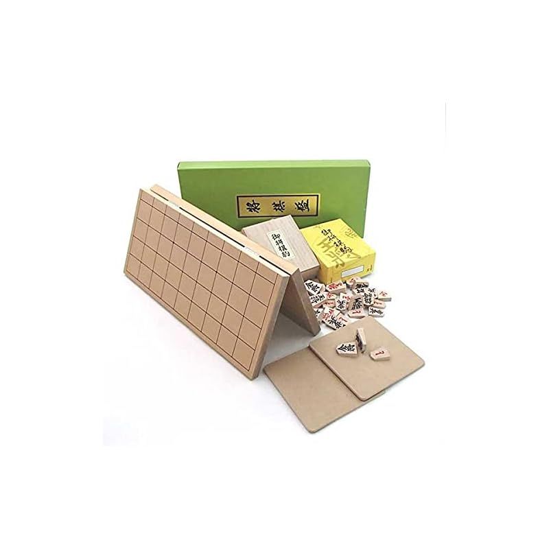 将棋盤フルセット 駒台付きで気分のアップ お子さまにも分かり易い しっかり太字特選将棋駒と新桂５号折将棋盤に駒台付