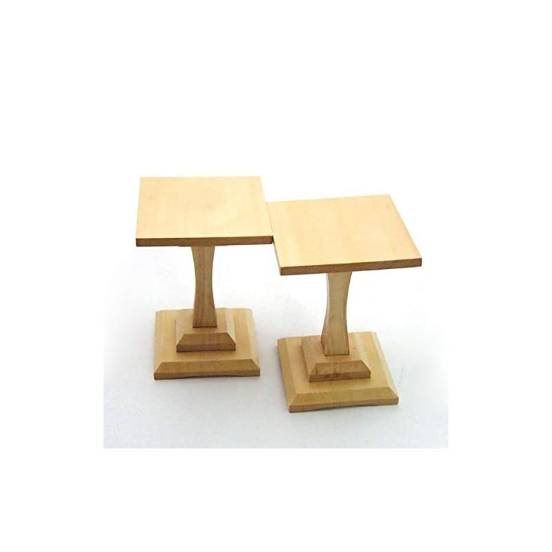 将棋 駒台 本榧の次ぐ ヒバ ３寸 １本足