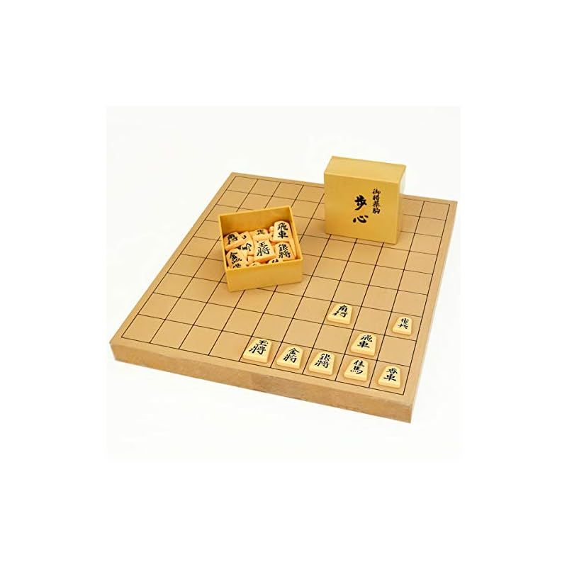 将棋 セット 新桂1寸卓上将棋盤セット プラ将棋駒歩心裏朱字 将碁屋椿油